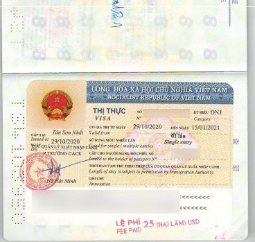 Gia hạn visa Việt Nam cho người Mỹ